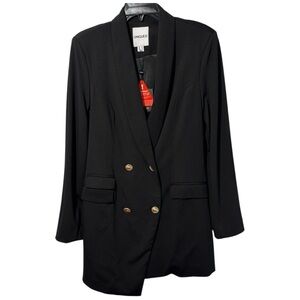 Unique21 Dress BlackBlazer‎ Style Asymmetrical
Double Breasted in Size 6  NWT